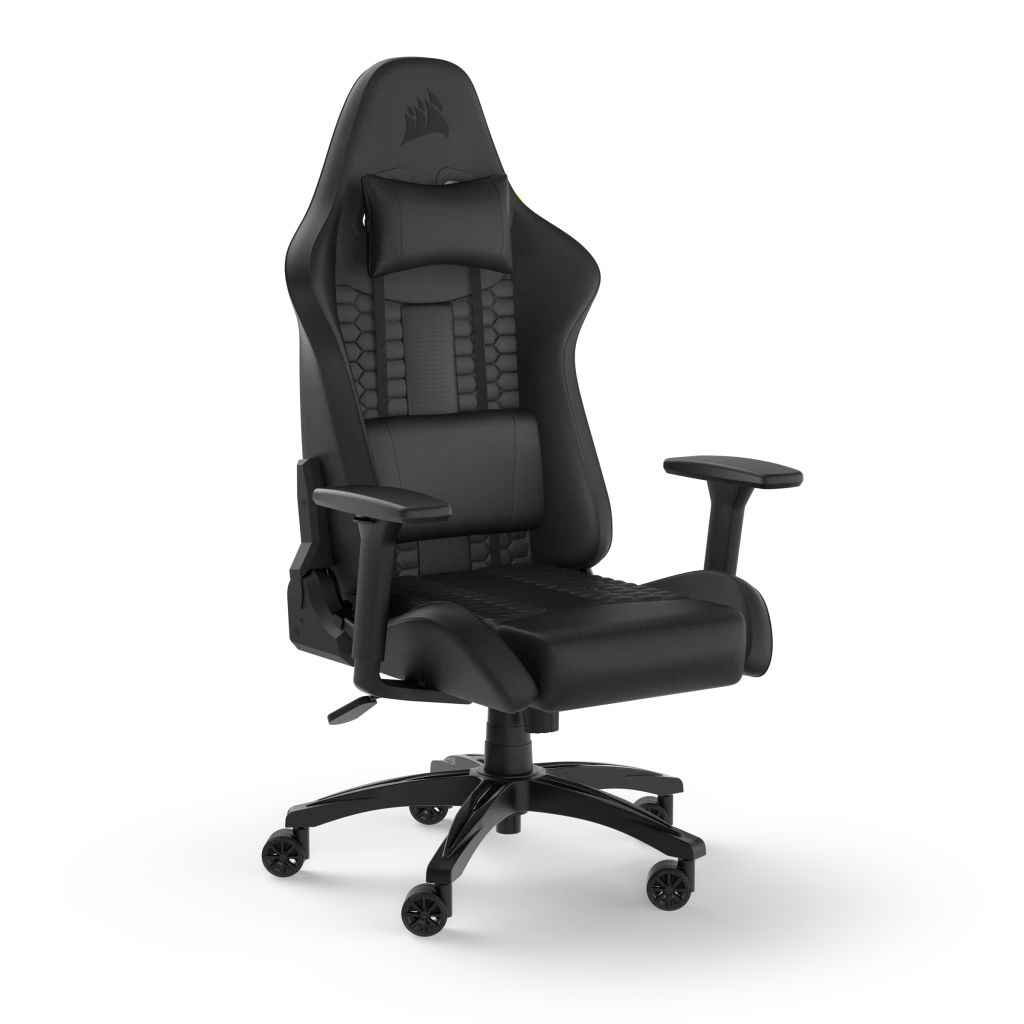 TC100 RELAXED gamingstol – svart konstläder/svart