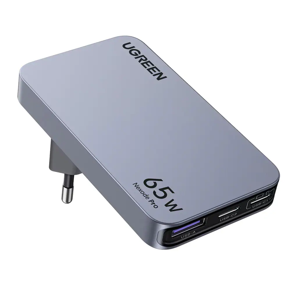 UGREEN Nexode Pro 65W 3 portar Ultra slim GaN-laddare