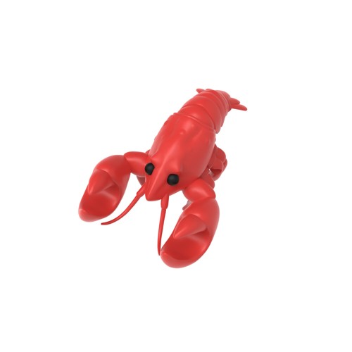 Winkee - Sked och grytlockshållare Larry Lobster - Red