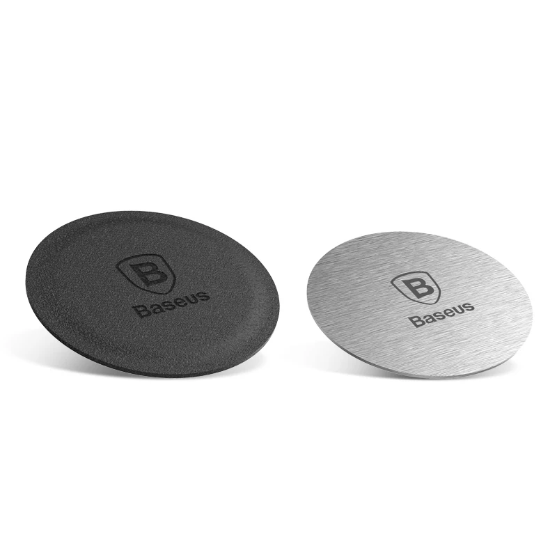 Baseus Magnet Iron Suit-plattor för magnethållare, självhäftande - silver och svart (2 st.), bild 2