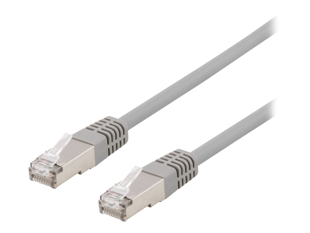 DELTACO SFTP-65H S/FTP Cat6 patchkabel LSZH 5 m grå, bild 2