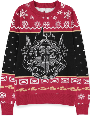 Harry Potter Hogwarts Jultröja Röd (XX-Large)