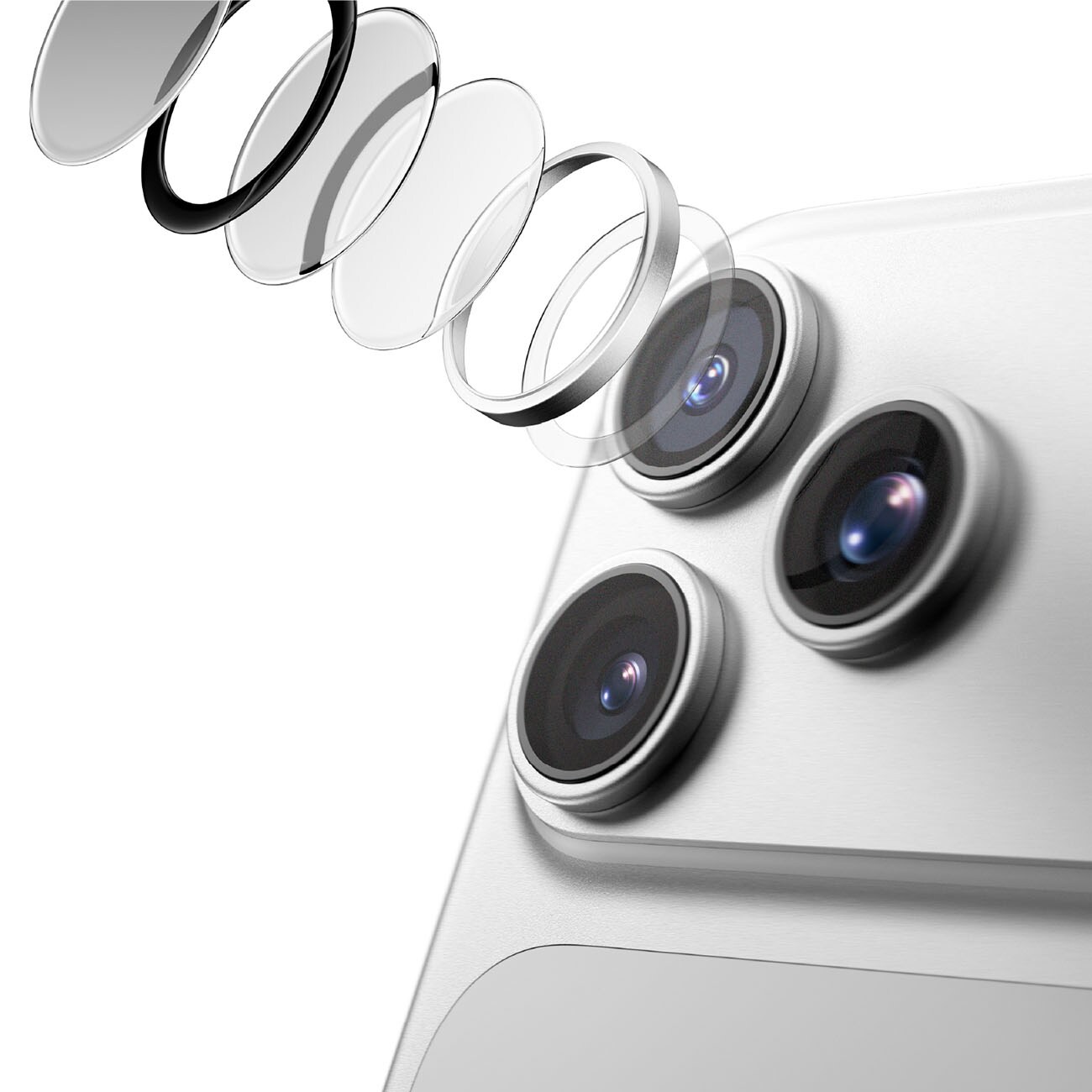 AmazingThing Radix Vision linsskydd för iPhone 18 Pro / 18 Pro Max – Silver, bild 5