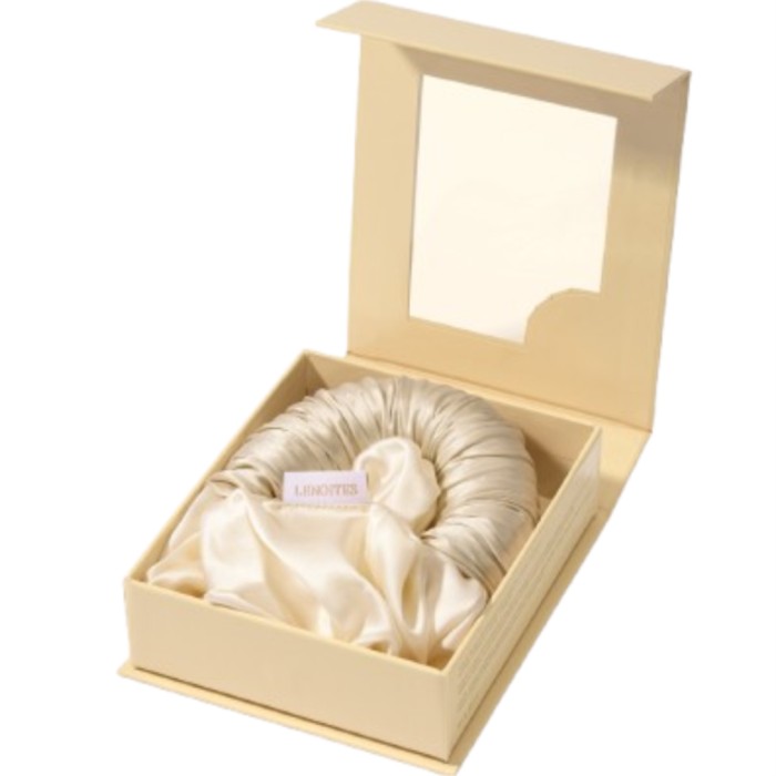 Lenoites Blowout Tie in Mulberry Silk Large Golden Sand 1 pcs