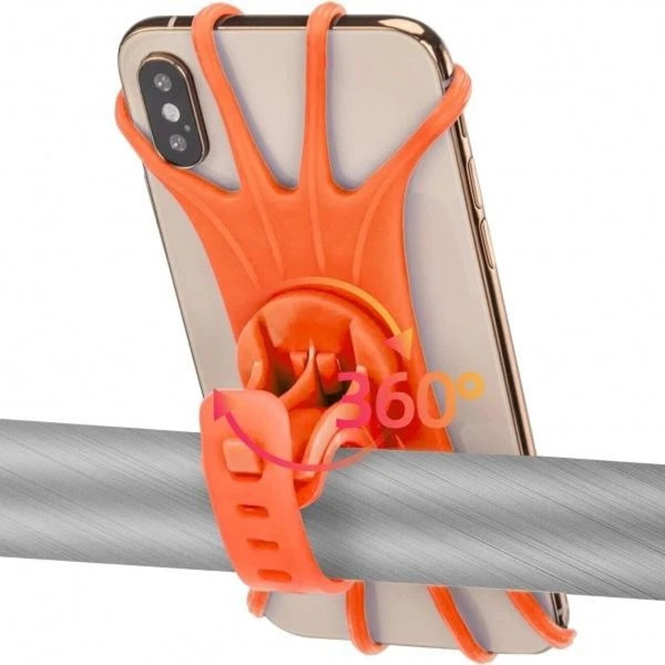 Rockbros LF436 mobilhållare med styreklämma – orange, bild 2