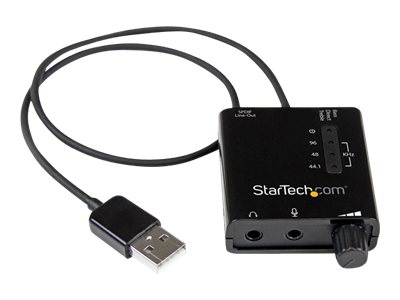 StarTech USB Stereo Audio Adapter, USB, 24-bit/96kHz, S/PDIF ut