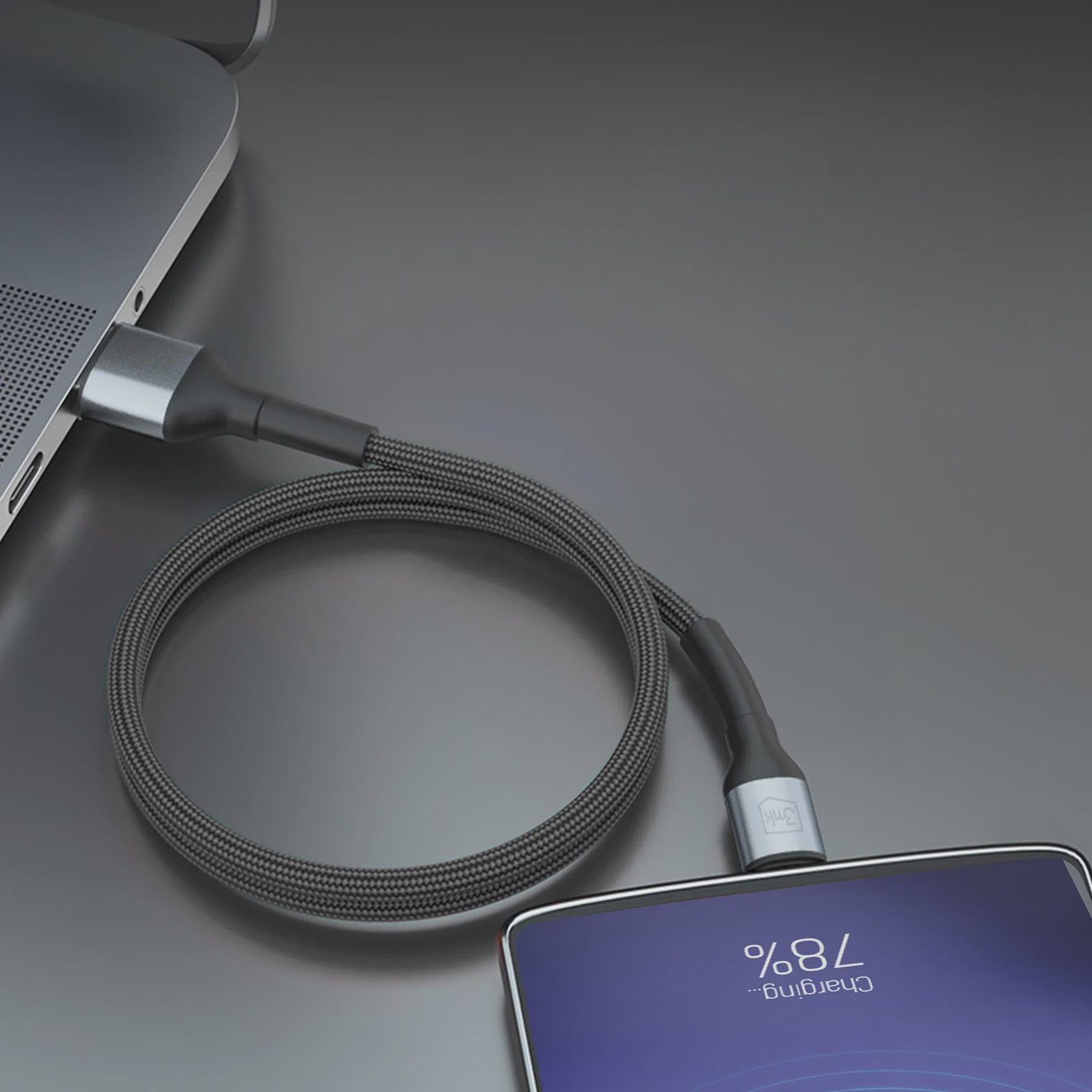 3mk Hyper Cable N-SERIES USB-A / MicroUSB 3 m QC 3.0 5 V/2 A 10 W – svart, bild 4