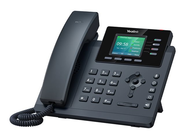 Yealink SIP-T34W - VoIP-telefon med nummerpresentation - 5-vägs samtalsförmåg - SIP, SIP v2, SRTP, RTCP-XR, VQ-RTCPXR, ICE - 4 linjer - klassiskt grå