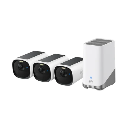 Eufy eufyCam E40 övervakningskamera + HomeBase S380 (3-pack)