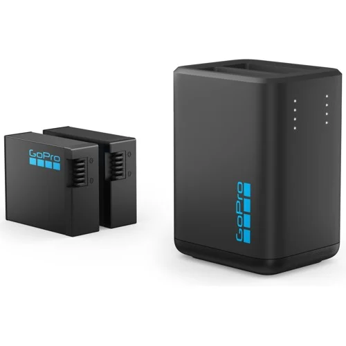 GoPro HERO13 Black dubbel batteriladdare + 2 Enduro batterier