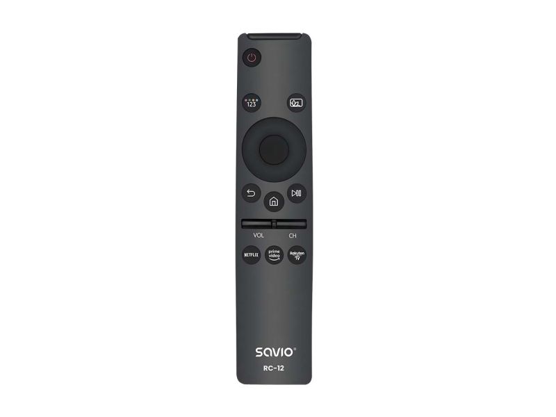 Savio RC-12 remote control IR Wireless TV Press buttons, TV, IR trådlös, Tryckknappar, Svart