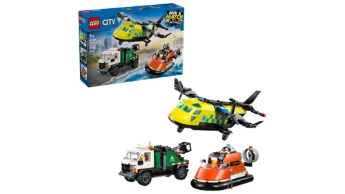 LEGO City Great Vehicles Flygplan, servicebil och svävare 60505, bild 3