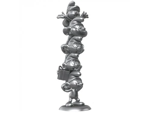 The Smurfs Resin Statue Smurfs Column Silver Limited Edition 50 cm, bild 5