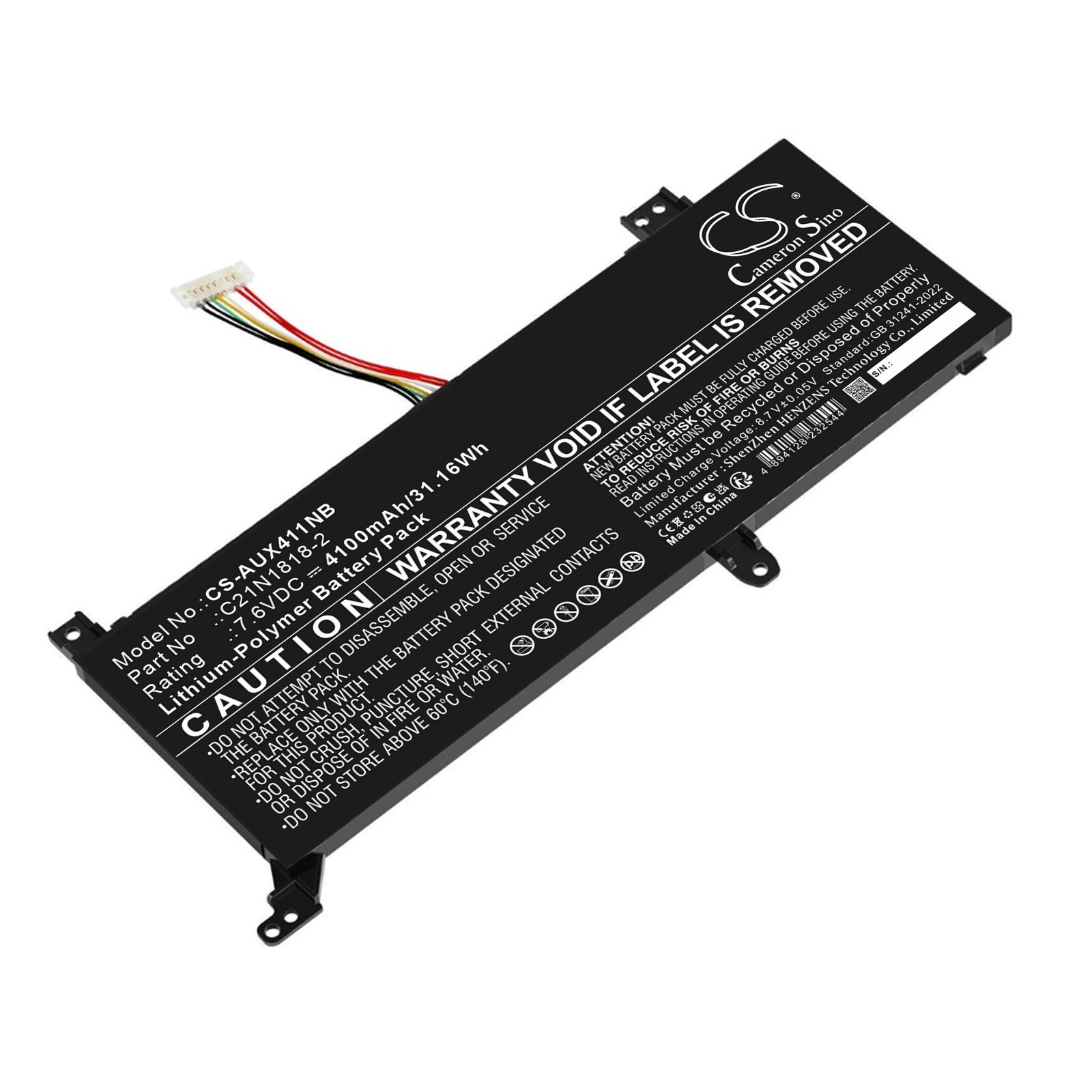 Batteri till Laptop, Bärbar dator för Asus F412, X412, A412D m.fl., bild 3