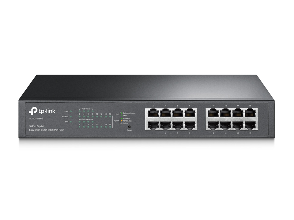 TP-Link TL-SG1016PE 16-Port Gigabit Switch med 8-Port PoE+, bild 5