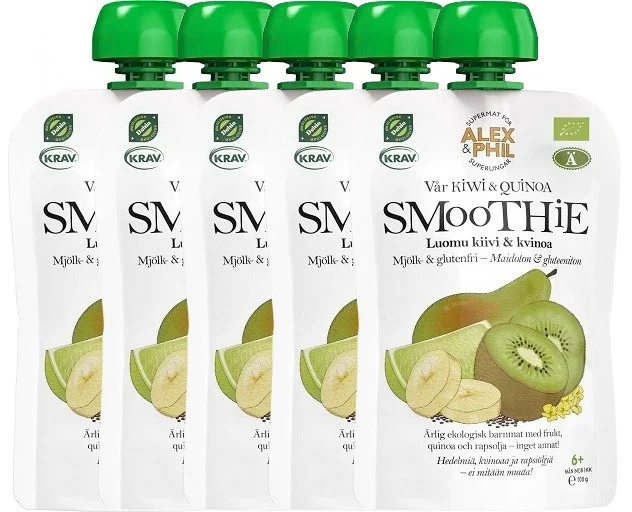 Alex & Phil Smoothie Kiwi & Quinoa 5 x 100g