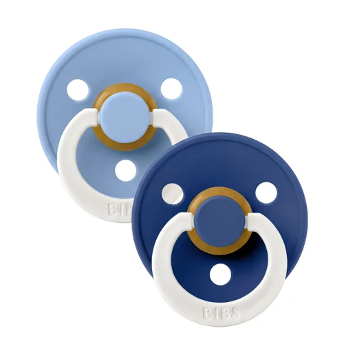 BIBS Pacifier Colour Latex Sky Blue Glow/Cornflower Glow Size 2 2pcs, bild 3