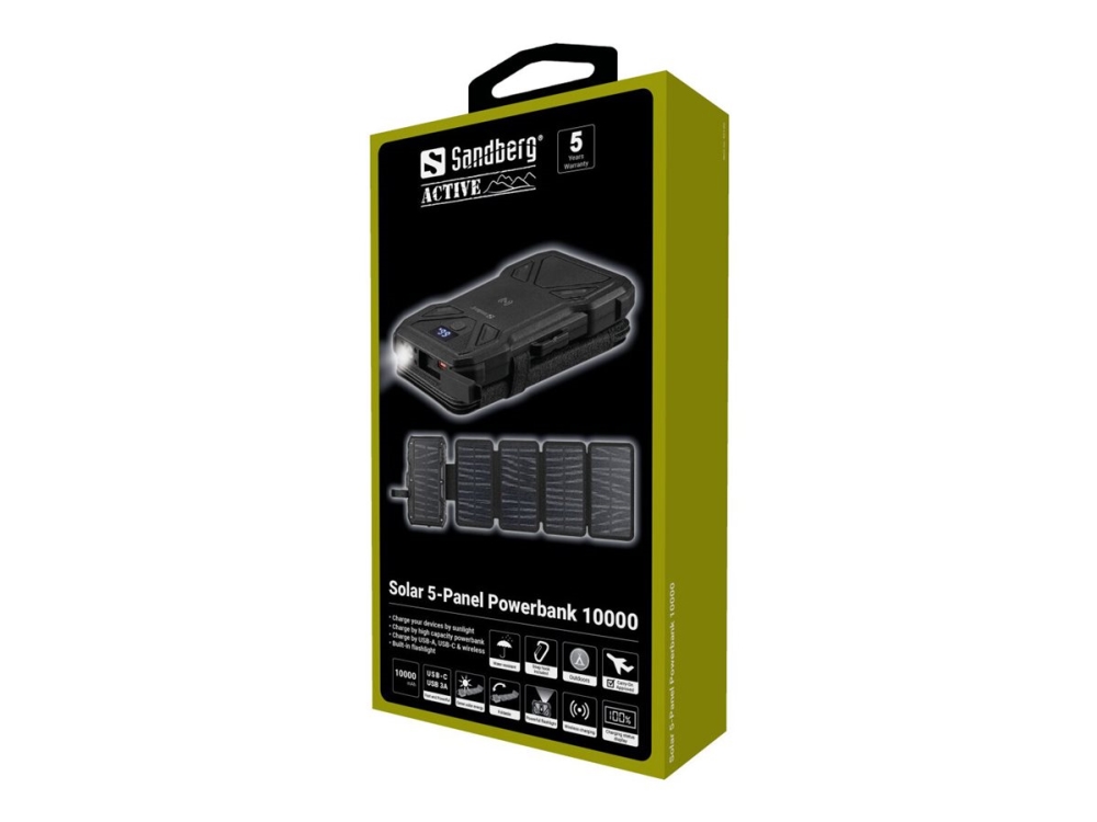 Sandberg - Solar 5-Panel Powerbank 10000, bild 4
