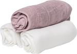 LES ENFANTS Snuttefilt 100% bambufiber rosa, 3 st