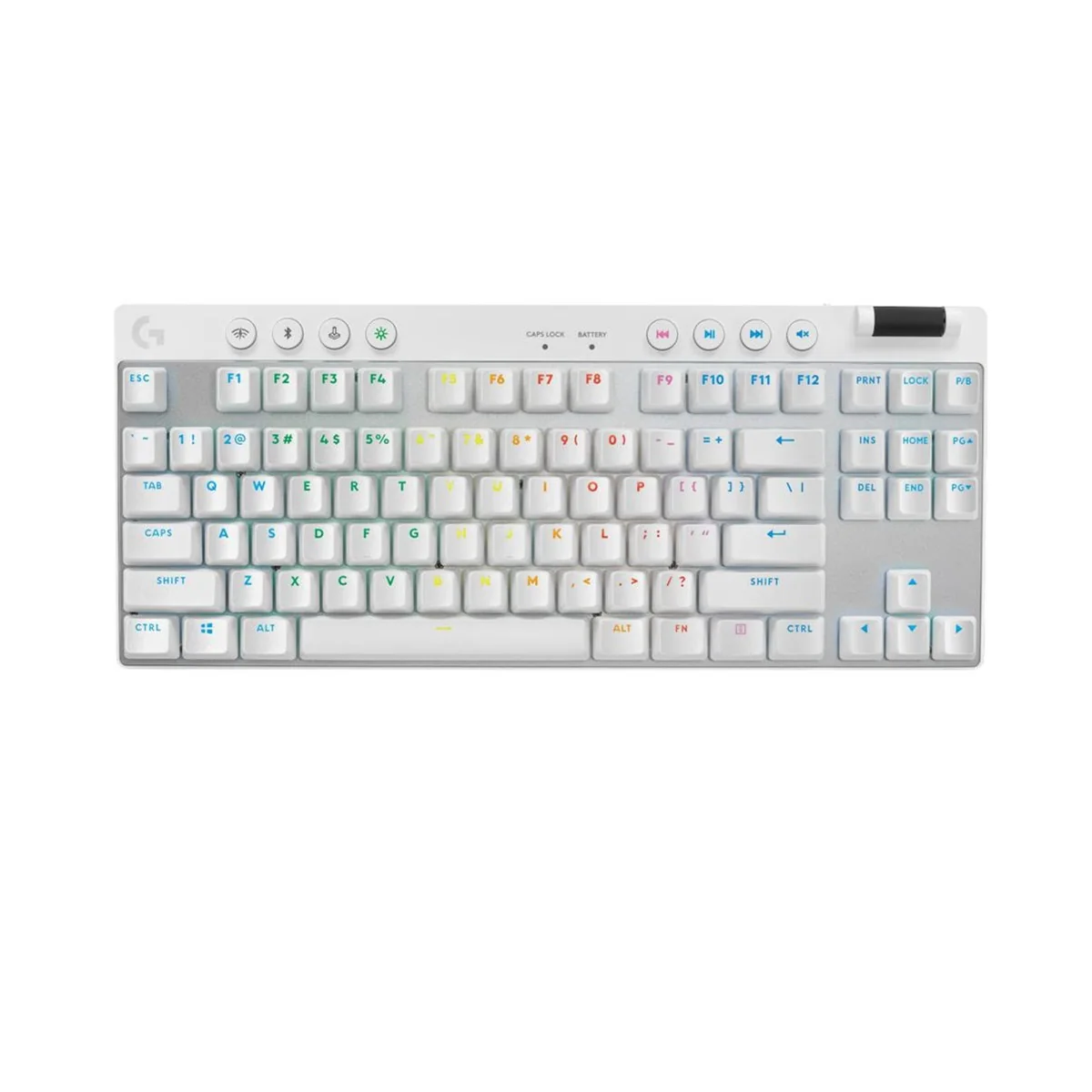 Logitech G PRO X TKL Lightspeed Tactile trådlöst tangentbord (vit)