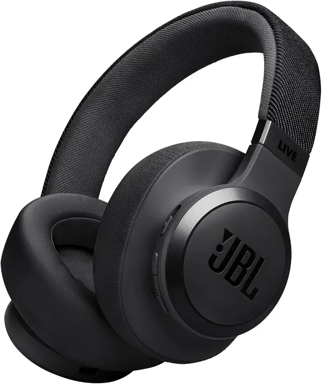 JBL Live 770 trådlösa Over-Ear brusreducerande hörlurar, svart