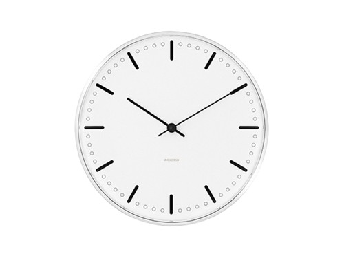 Arne Jacobsen – City Hall Väggklocka – 16,5 cm – Vit, bild 2