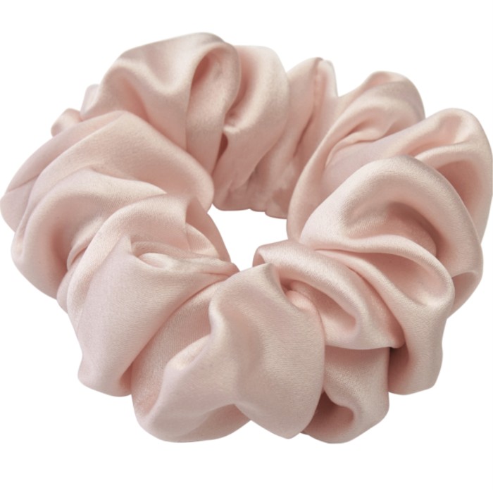 Lenoites Mulberry Silk Scrunchie Pearl Pink