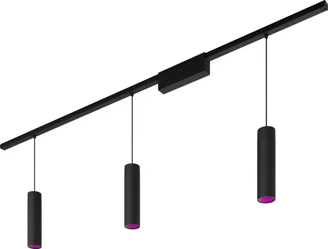 Philips Hue Perifo svart taklampe-set 3 cyl. pen.