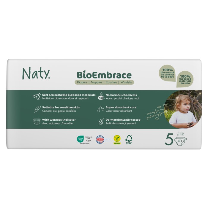 Naty Blöjor BioEmbrace storlek 5, 40 st
