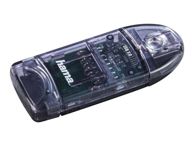 Hama 00124194, MicroSD (TransFlash), MicroSDHC, MicroSDXC, SD, SDHC, SDXC, antracit, 5000 Mbps, Status, Windows 10/8/7/XP MAC OS 9.x +, USB