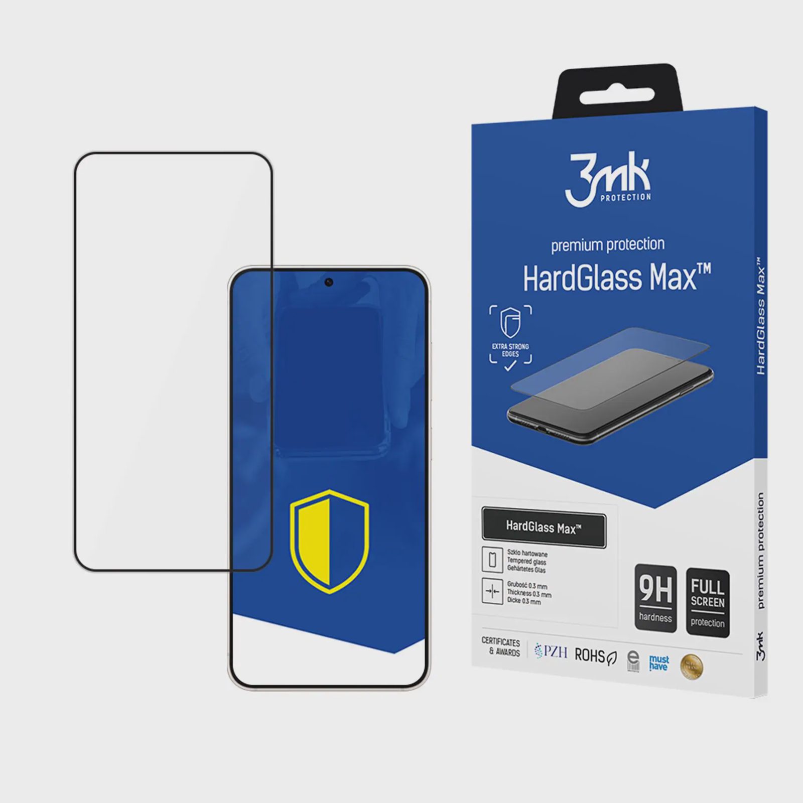 3mk HardGlass Max svart härdat glas till Samsung Galaxy S25 Edge
