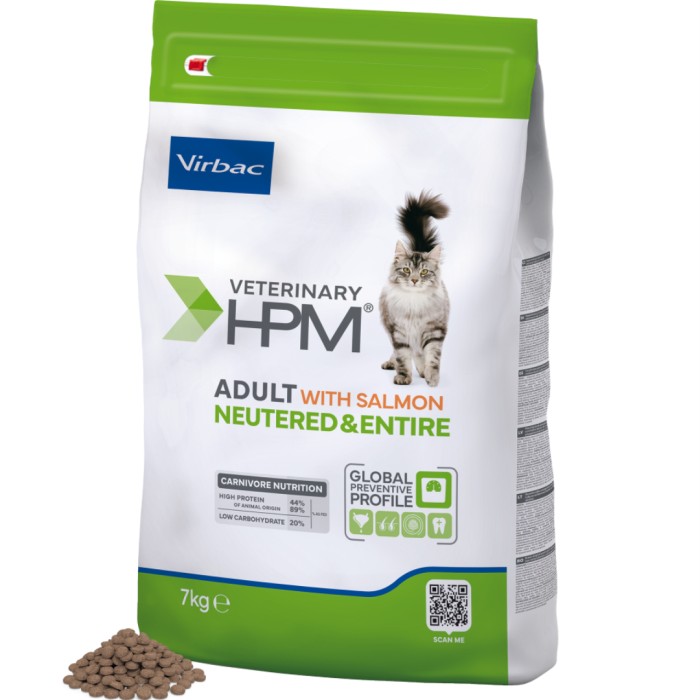 Virbac HPM Adult Neutered & Entire Cat Salmon 7 kg