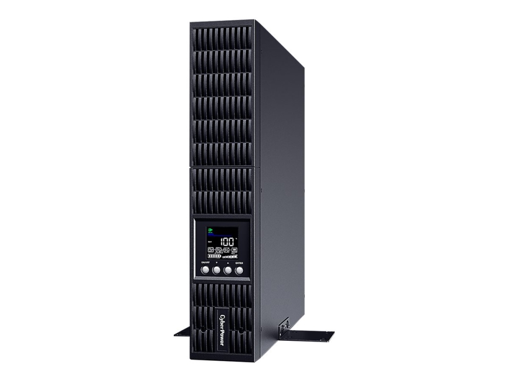 CyberPower Smart App Online S OLS2000ERT2Ua - UPS (rackmonterbar/extern) - AC 230 V - 1800 Watt - 2000 VA - 1-fas - 9 Ah - RS-232, USB - utgångskontakter: 8 - 2U - svart