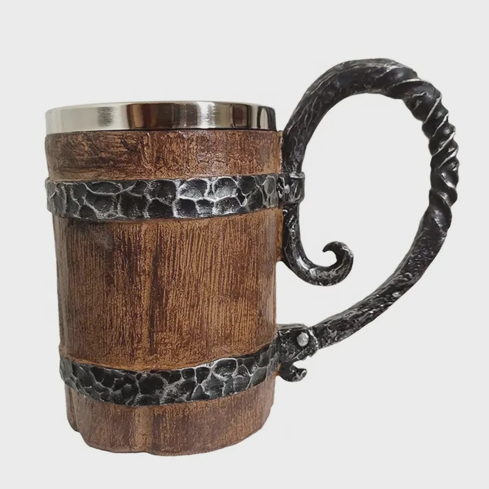 Mysterious Brown Mug 550 ml Resin Stainless Steel Brown