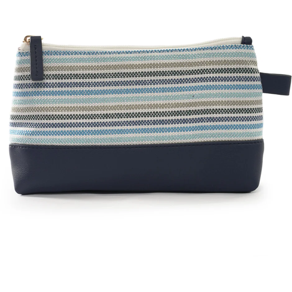 Ceannis Striped Cosmetic Small / Blue
