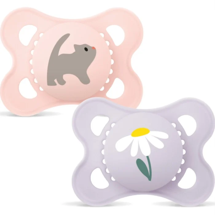 MAM Original Silk Teat Pacifier Pink 0-6mnd