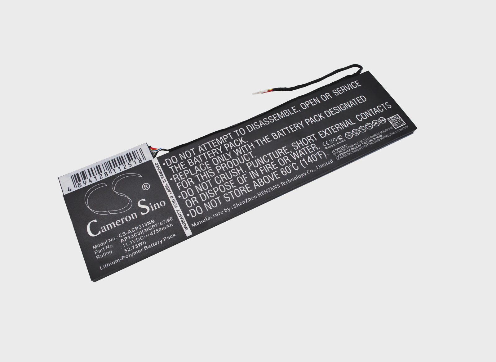 Batteri till Laptop, Bärbar dator för Acer Aspire P3-131, Aspire P3-131-4602