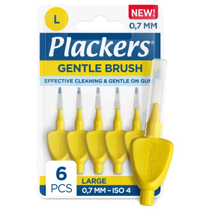 Plackers Gentle Brush 0,7 mm, 6 st