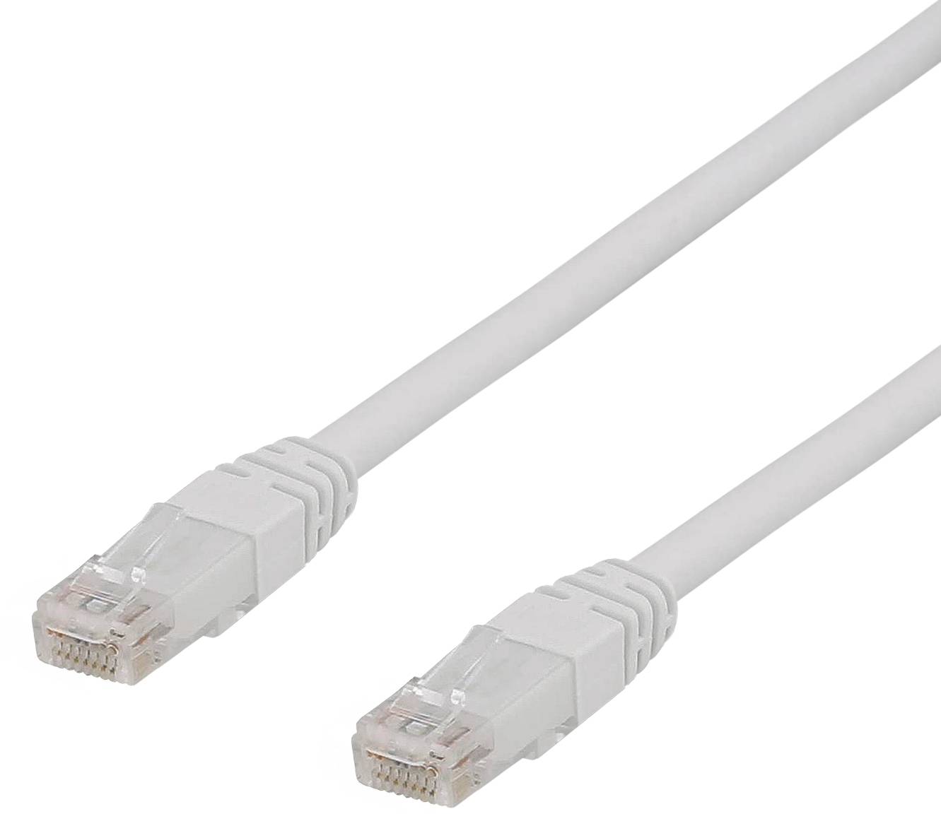 Nätverkskabel oskärmad U/UTP Cat.6a, RJ45, 500MHz, LSZH, 10 meter - Vit, bild 3