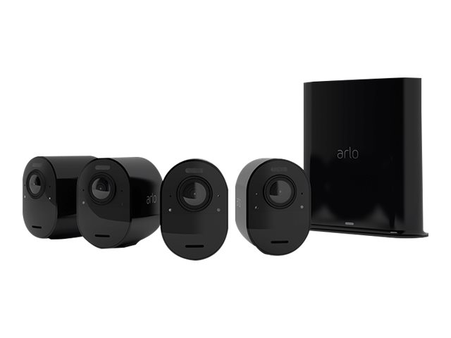 Arlo Ultra 2 Spotlight – Trådlös övervakningskamera 4-pack Svart