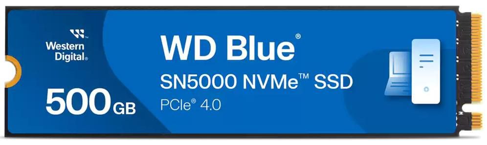 500 GB WD Blue SN5000 SSD, M.2 2280 NVMe PCIe Gen.4, bild 2