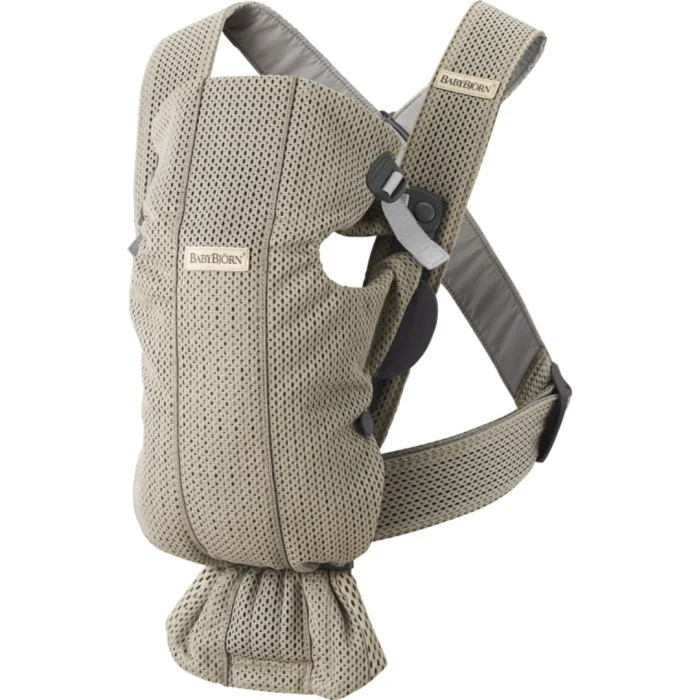 Babybjörn bärsele Mini, 3D mesh gråbeige