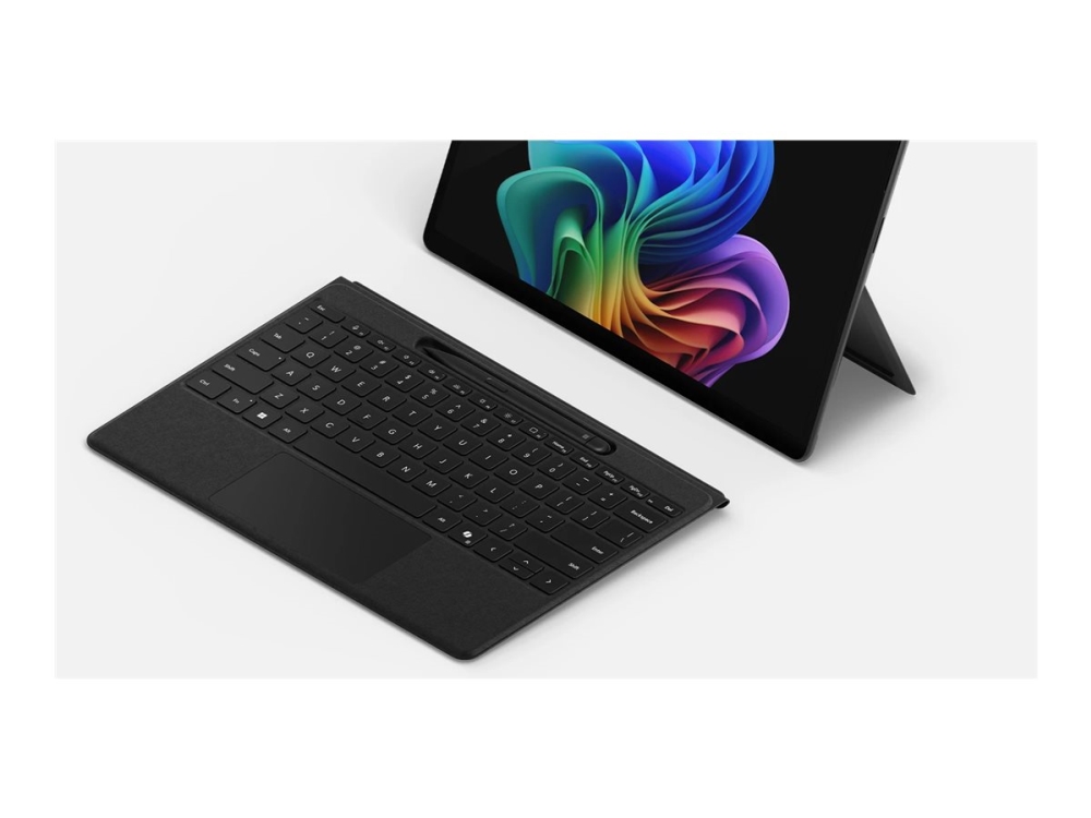 Microsoft Surface Pro Flex Keyboard - Tangentbord - med pekplatta, accelerometer, Förvarings- och laddningsfack för Surface Slim Pen 2 - bakgrundsbelyst - trådlös - Bluetooth LE - QWERTY - engelska - svart - med Slim Pen - för Microsoft Surface Pro 8, Pro 8 for Business, Pro 9, Pro 9 for Business, Pro 10 for Business, Pro (11th Edition), Pro for Business (11th Edition)