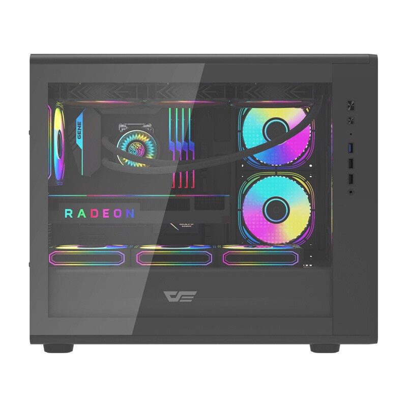 Darkflash DB460M Computer Case - Chassi - Svart, bild 2