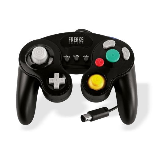Freaks And Geeks - Wii/GC Black Controller with Turbo and Slow Motion