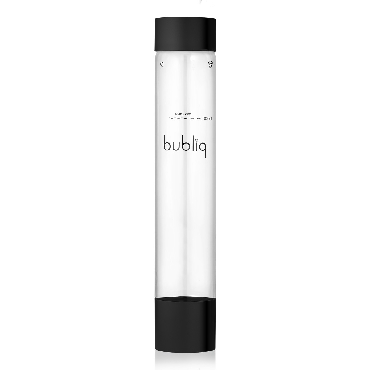 bubliq-flaska 800 ml, mattsvart