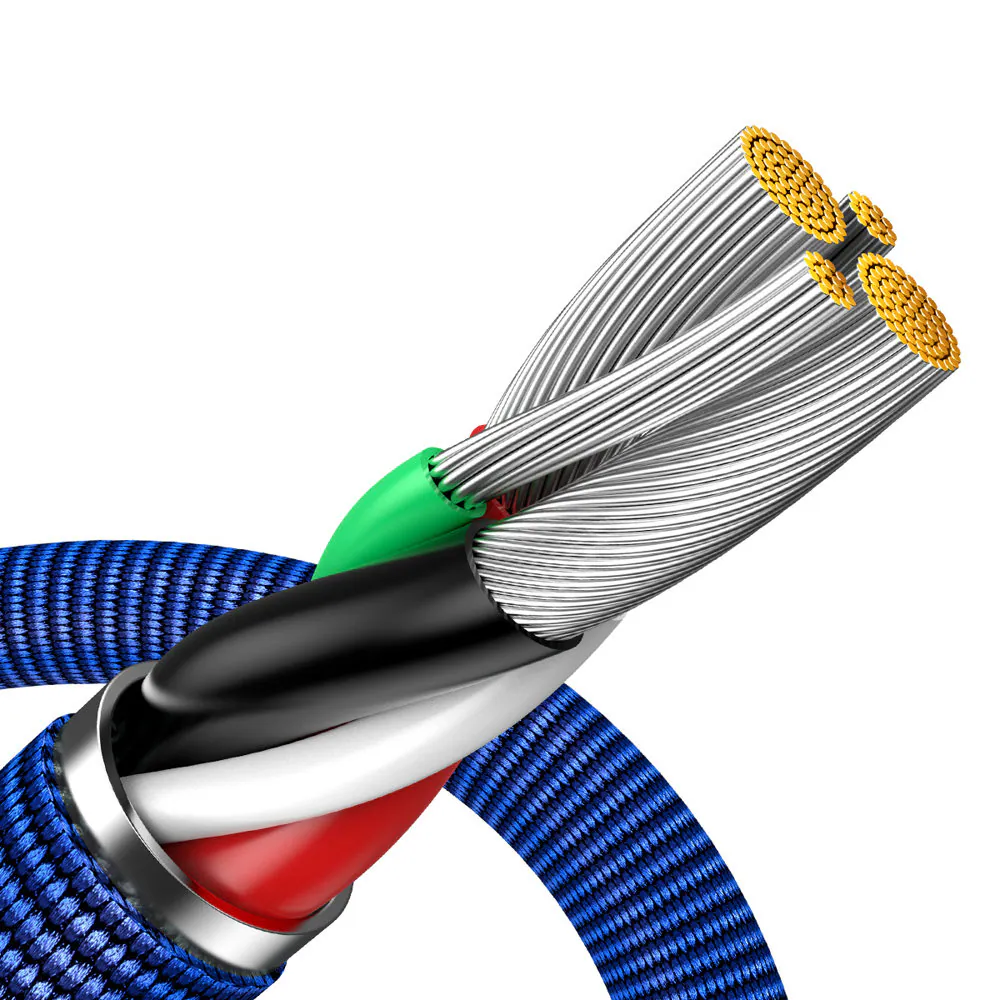 Baseus USB-A till Lightning kabel 2.4A, 2m - Blå, bild 4