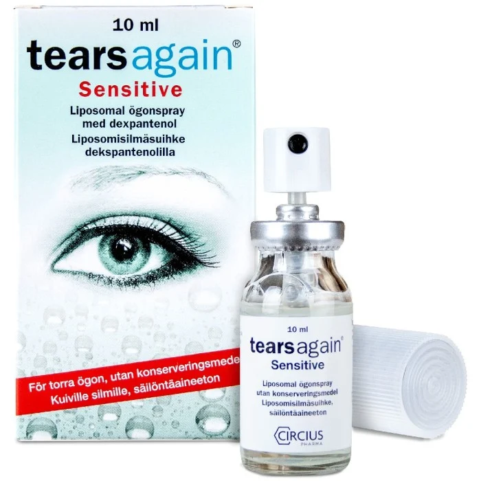Tearsagain Sensitive Ögonspray mot torra ögon, 10 ml
