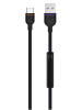 Unisynk USB-A - USB-C Cable Black 2 m