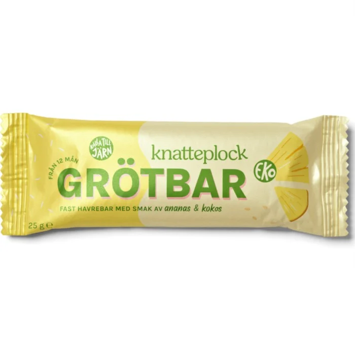 Knatteplock Grötbar- Ananas/kokos, 25 g